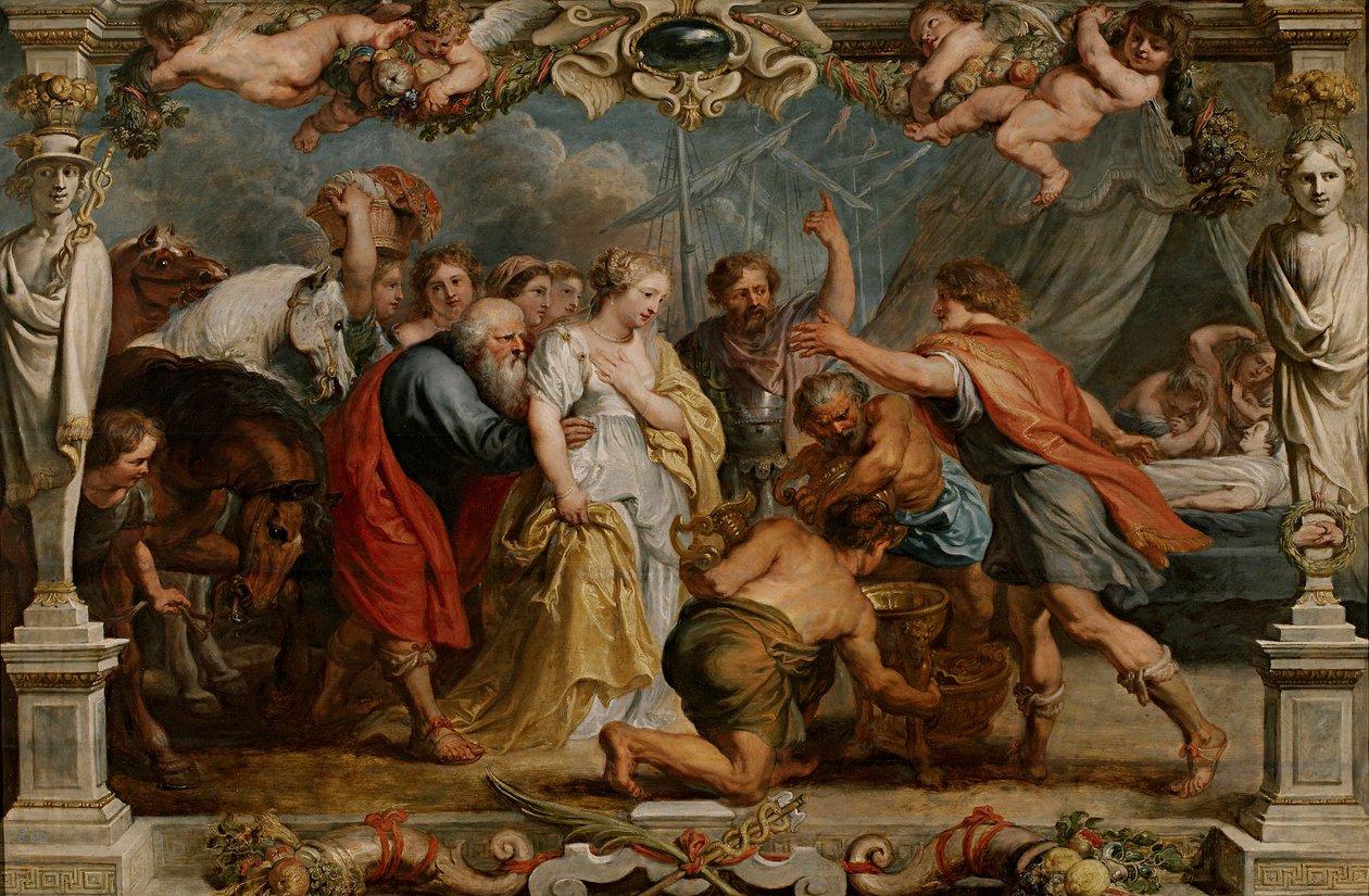 Briseida restituída a Aquiles de Peter Paul Rubens