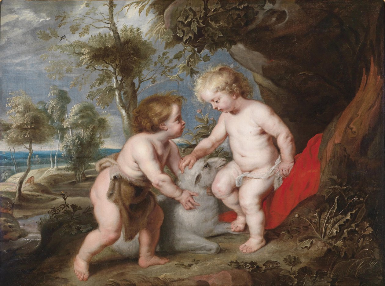 Cristo e João Batista quando crianças de Peter Paul Rubens