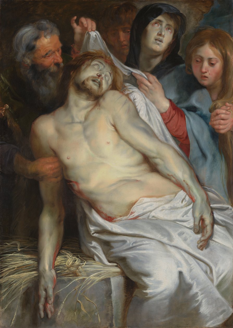 Cristo sobre a palha de Peter Paul Rubens