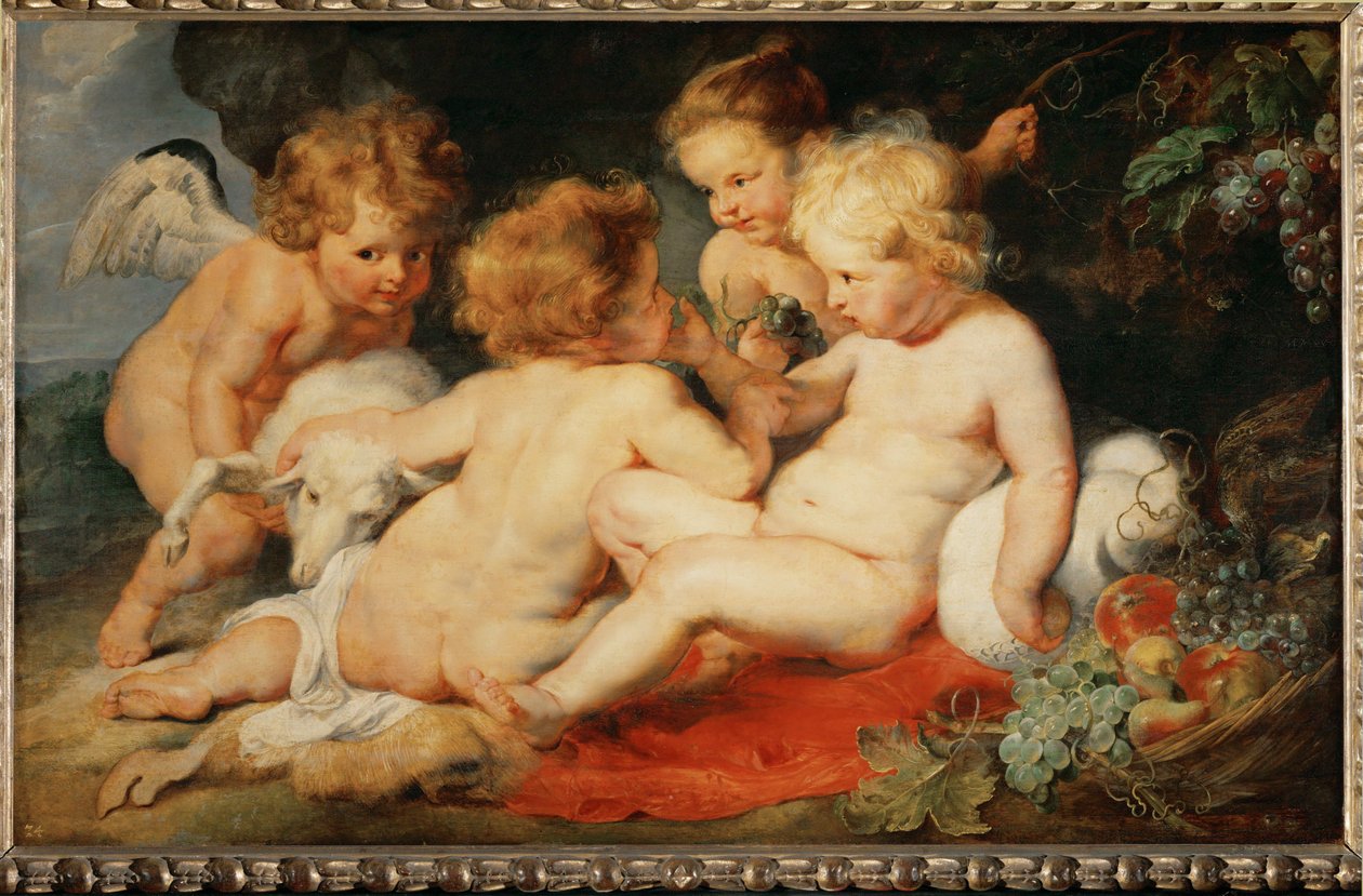 Menino Jesus com São João e dois anjos de Peter Paul Rubens