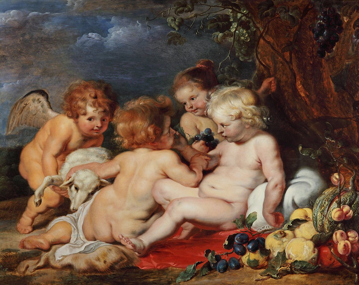 Cristo com o jovem São João e os anjos de Peter Paul Rubens