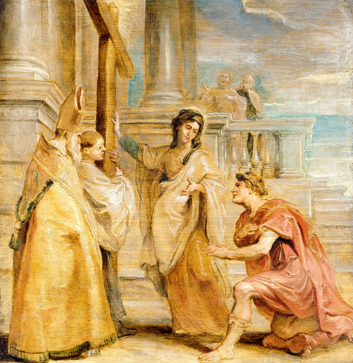 Constantino adorando a Verdadeira Cruz, de Peter Paul Rubens