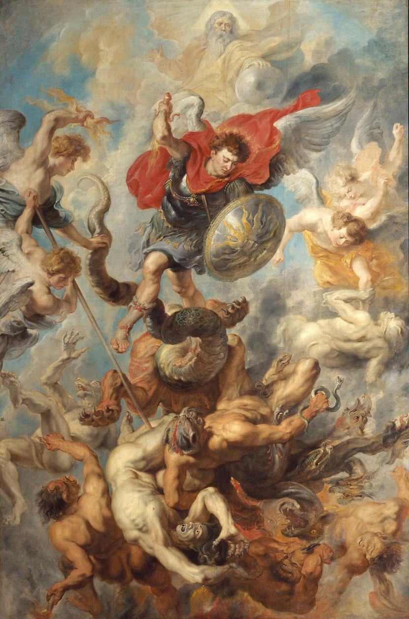 A queda dos anjos de Peter Paul Rubens