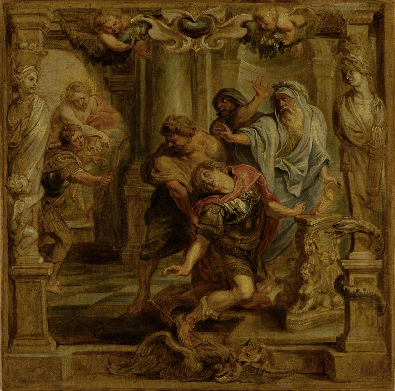 A morte de Aquiles de Peter Paul Rubens