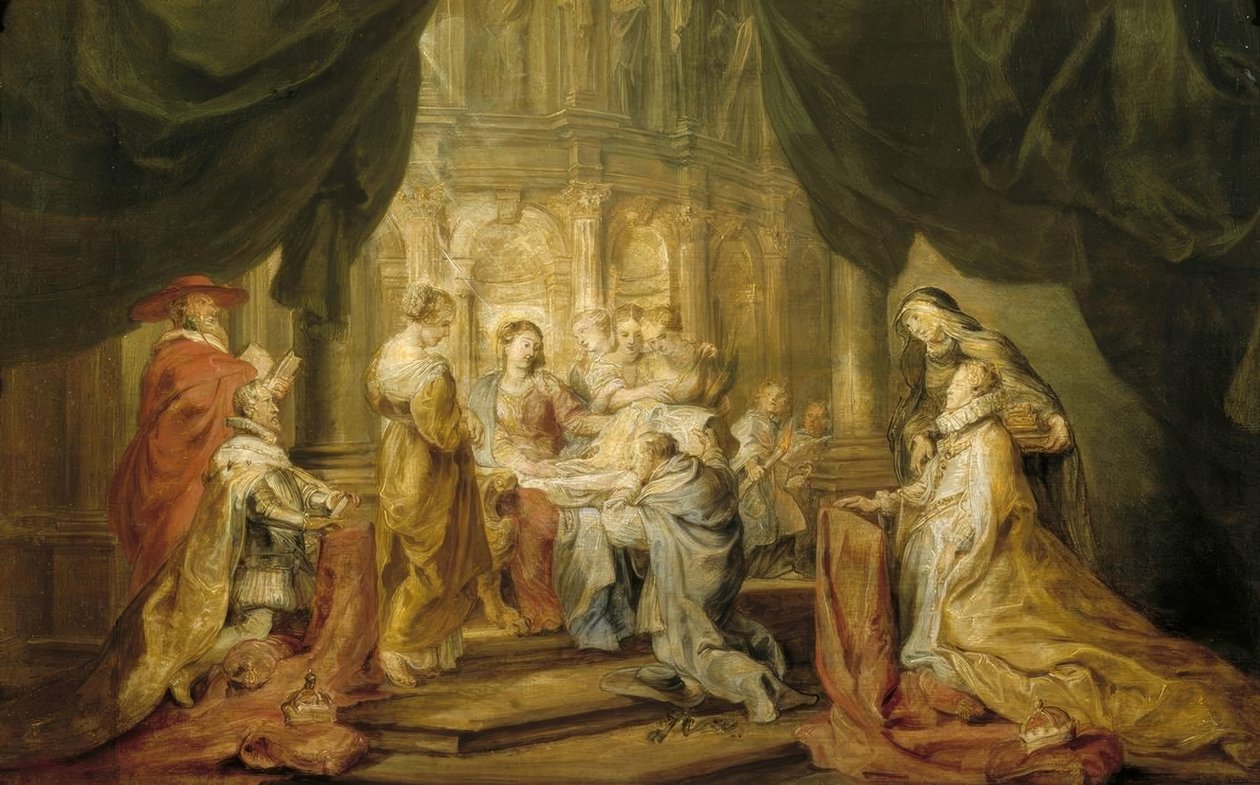 O hl. Ildefonso recebe a vestimenta de Peter Paul Rubens