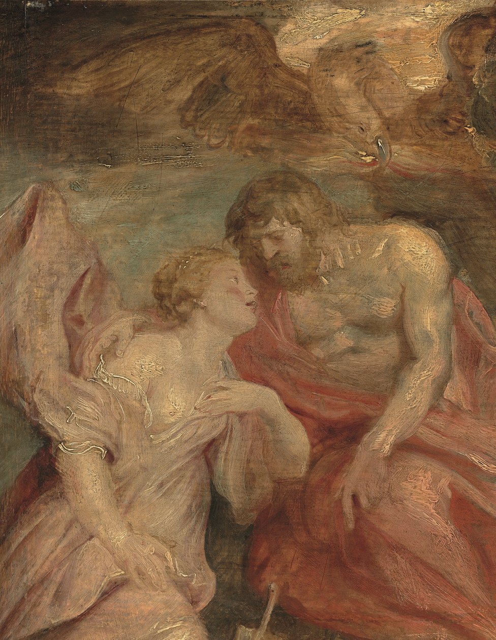 Pormenor de Vénus a supplicar Júpiter (óleo sobre painel de carvalho) de Peter Paul Rubens