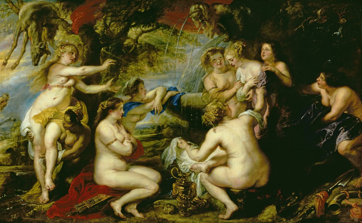 Diana e Callisto, c.1638-40 (óleo sobre tela) de Peter Paul Rubens