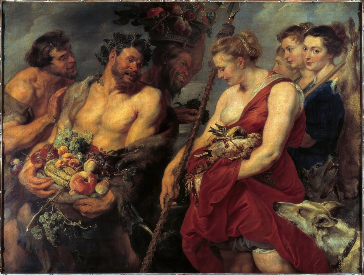 Diana volta para casa da caçada de Peter Paul Rubens