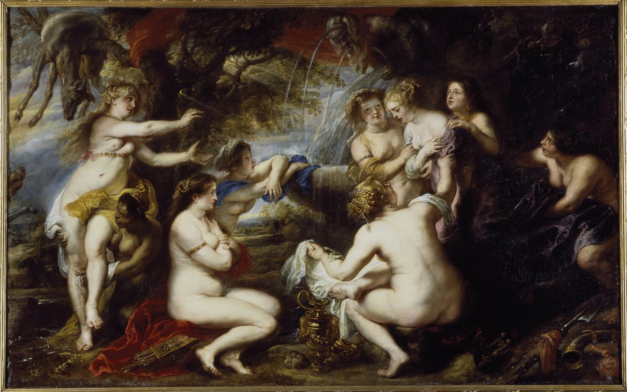 Diane e Callisto - Óleo sobre tela de Peter Paul Rubens
