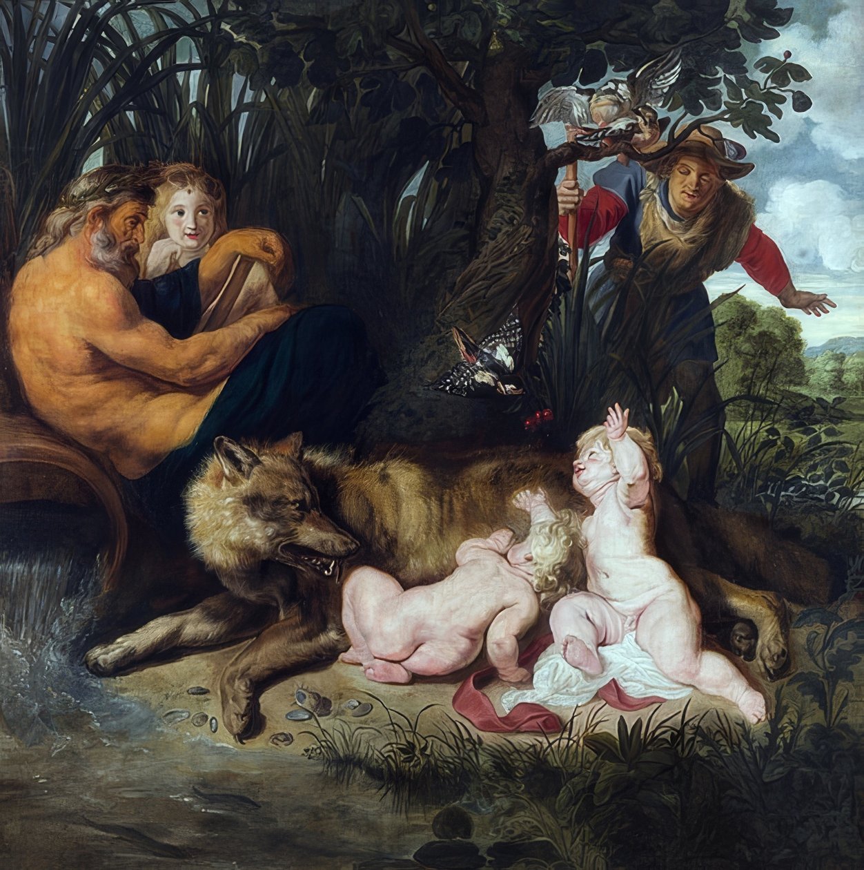 Encontrando Romulus e Remus. 1612 de Peter Paul Rubens