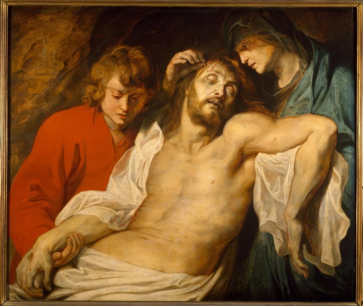 A Lamentação de Cristo por Maria e João (Grande Bewei de Peter Paul Rubens