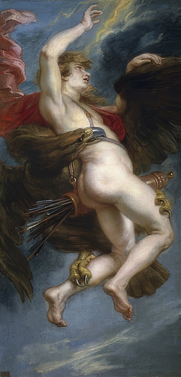 O seqüestro dos Ganymedes. 1636-38 de Peter Paul Rubens