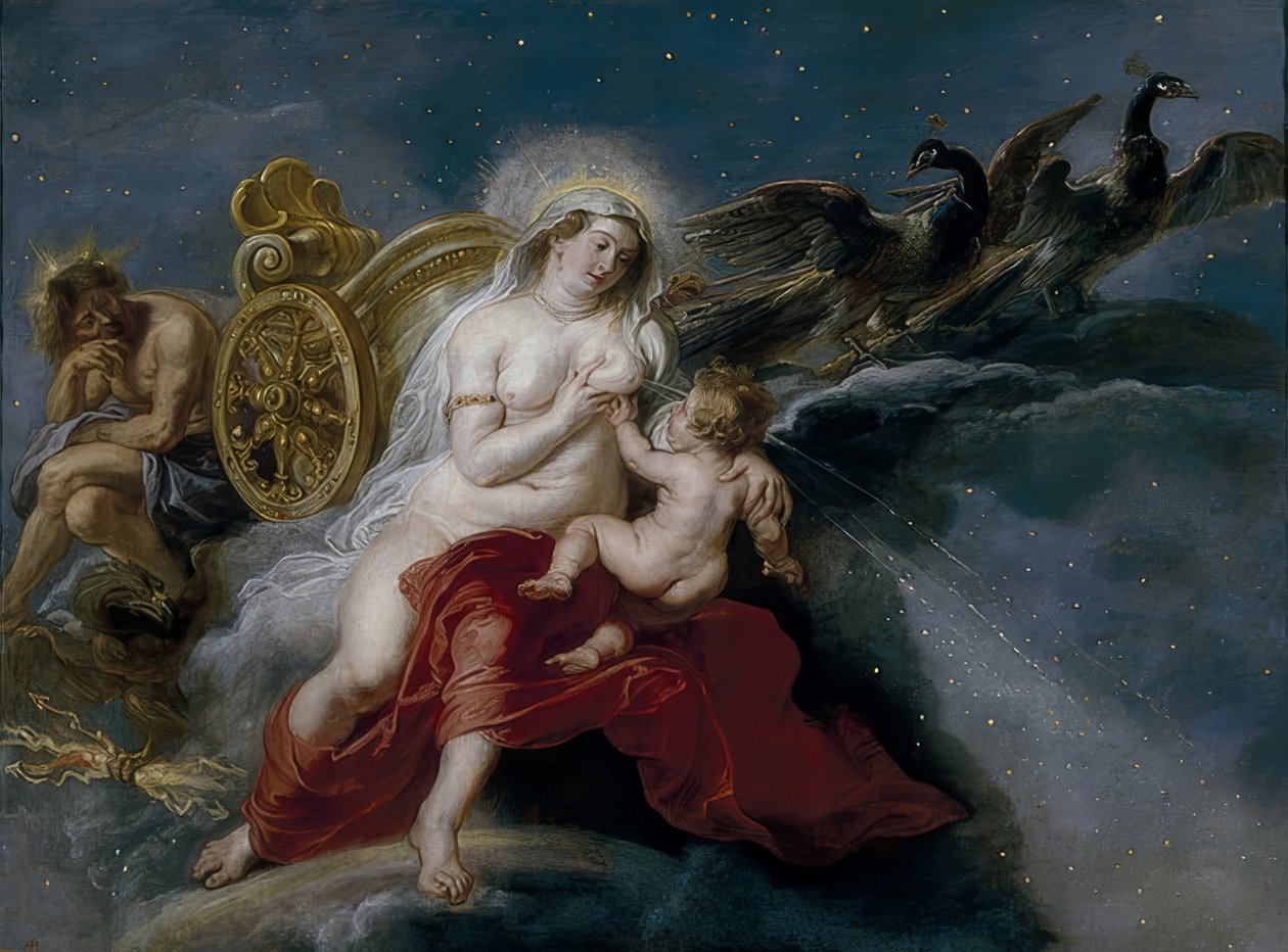 O surgimento da Via Láctea. 1636-38 de Peter Paul Rubens