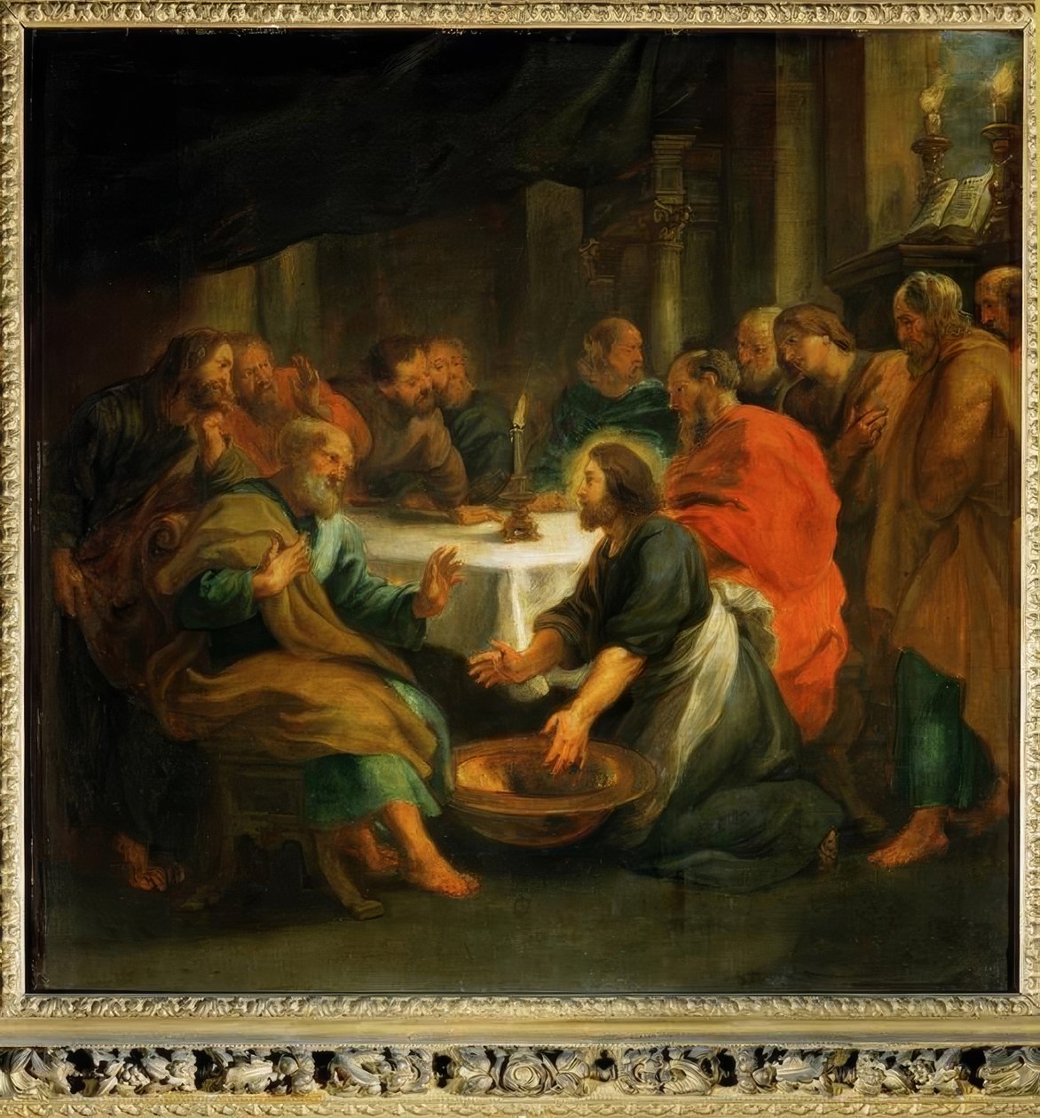 A lavagem dos pés de Peter Paul Rubens