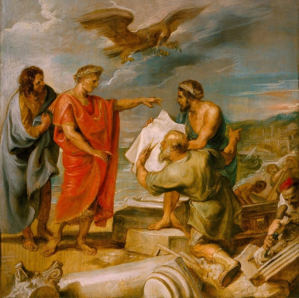 A fundação de Constantinopla de Peter Paul Rubens