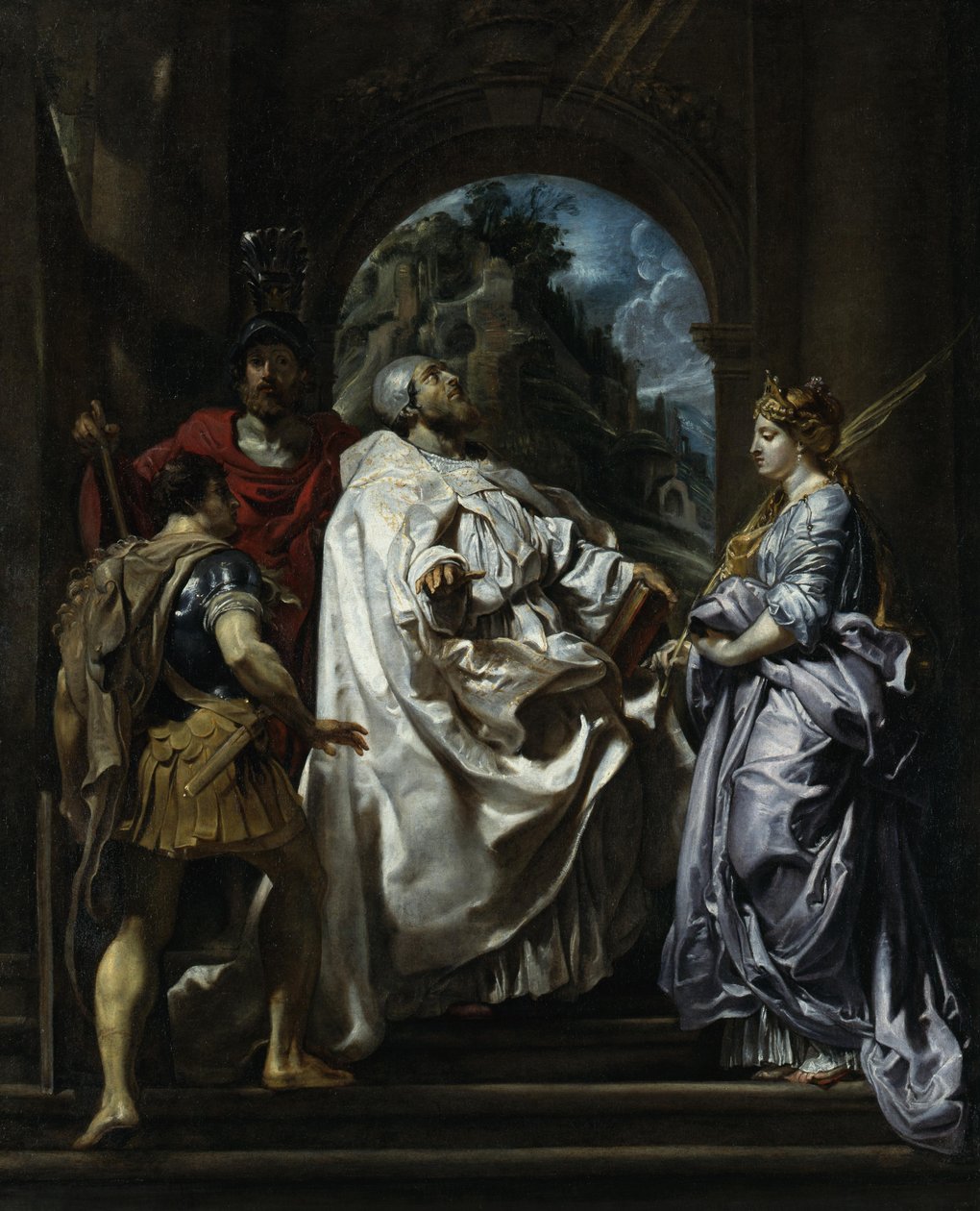Os santos Gregório, Mauro, Papiano e Domitila de Peter Paul Rubens