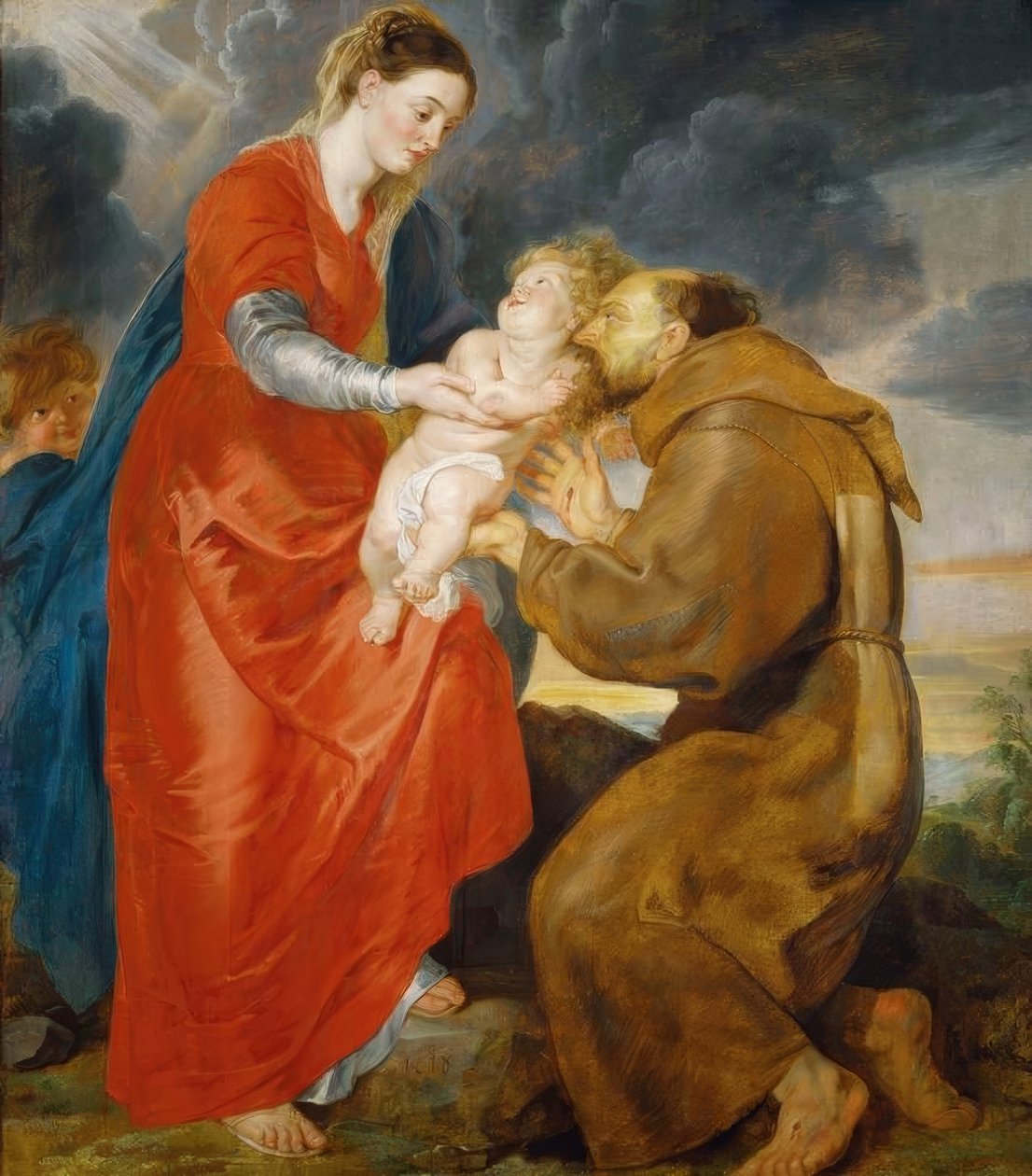 A Virgem aparece a São Francisco de Peter Paul Rubens