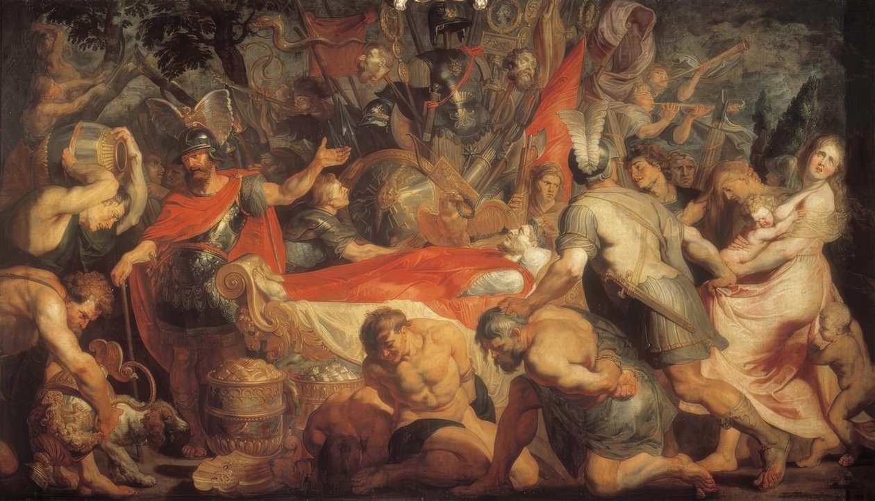 O funeral de Decius Mus de Peter Paul Rubens