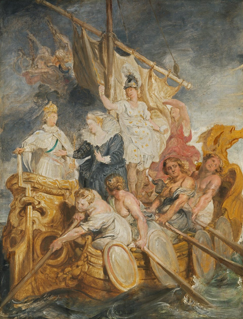 A transferência do reinado para o Delfim (esboço do ciclo dos Médici) de Peter Paul Rubens