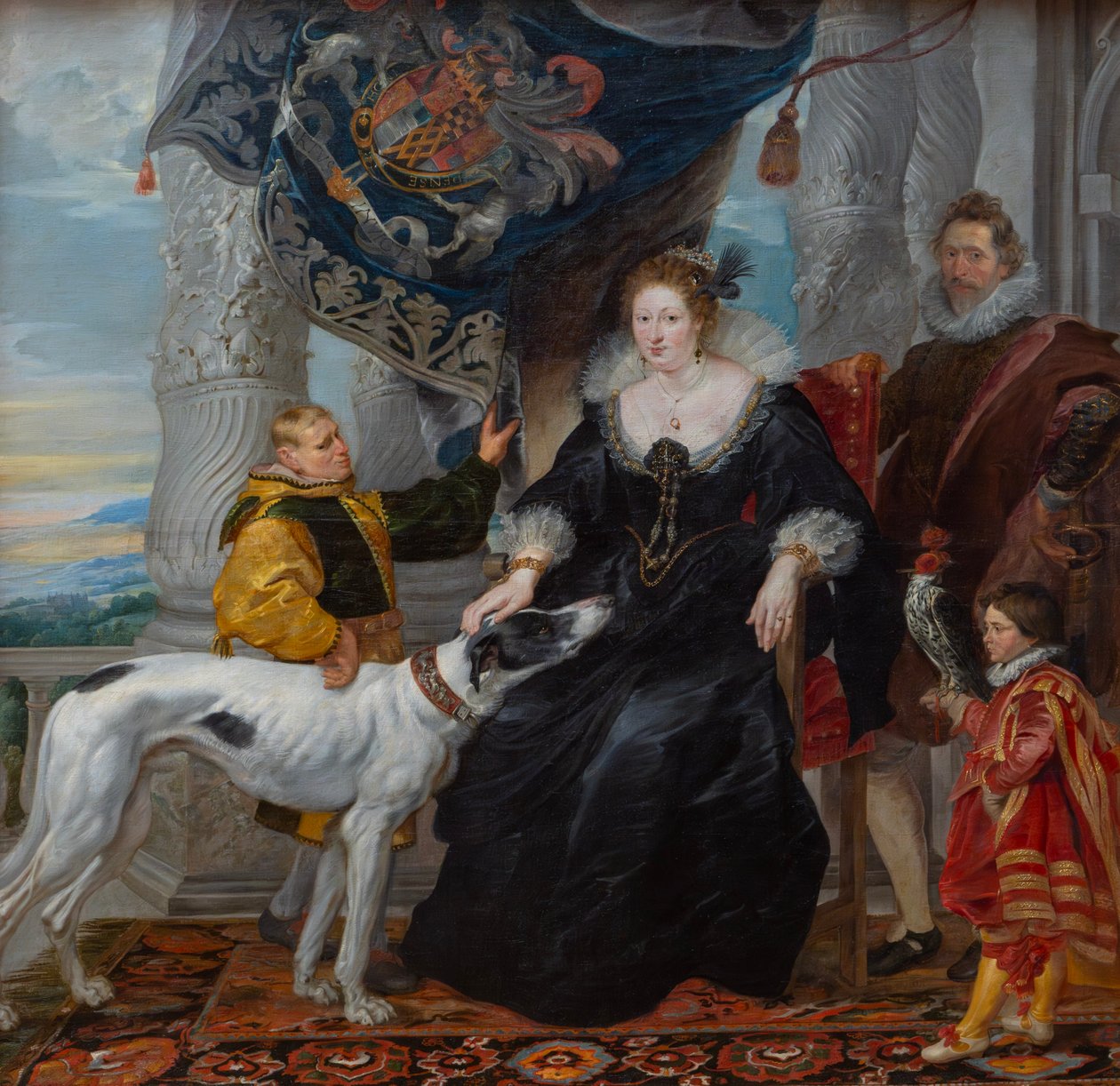 Retrato a dois de Alethea Talbot (1585-1654), condessa de Arundel, e de Sir Dudley Carleton (1573-1632), acompanhados por dois criados de Peter Paul Rubens