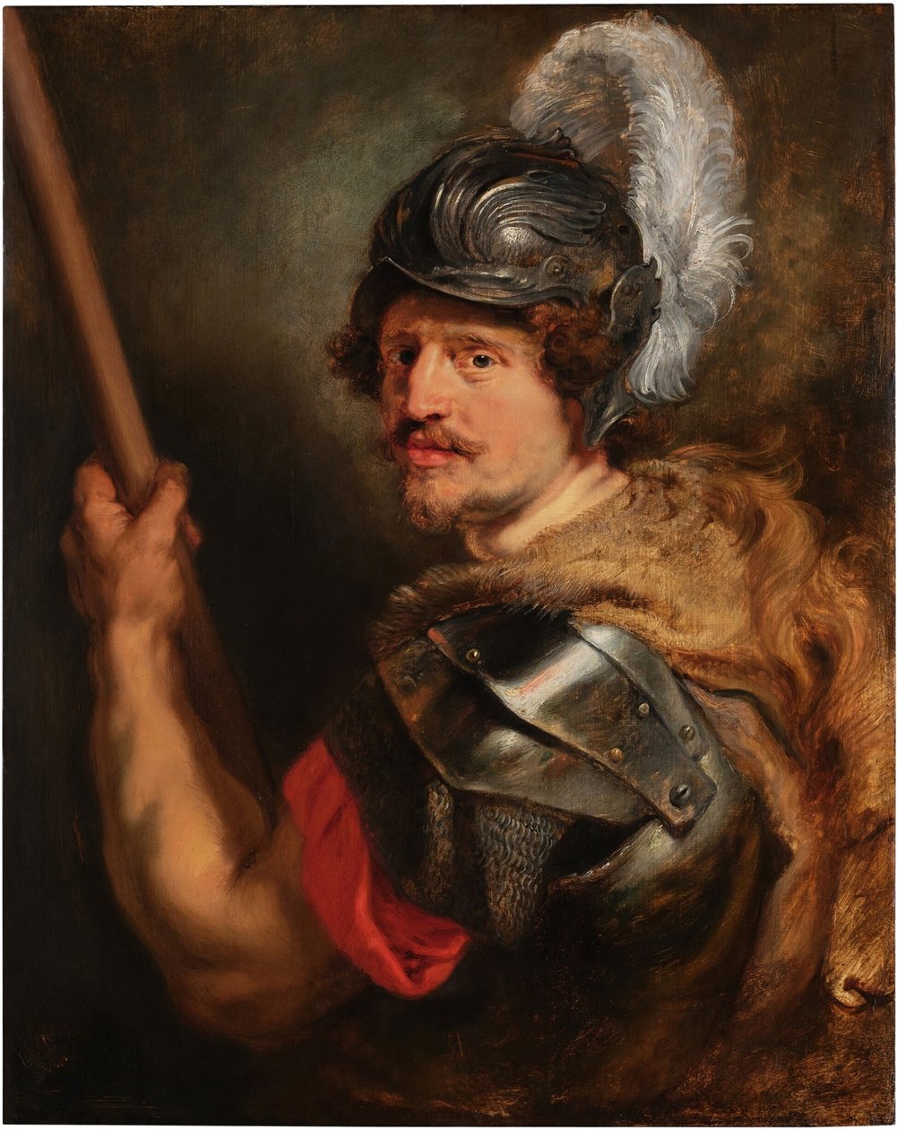 Inglês:  Retrato de um homem como o deus Marte de Peter Paul Rubens