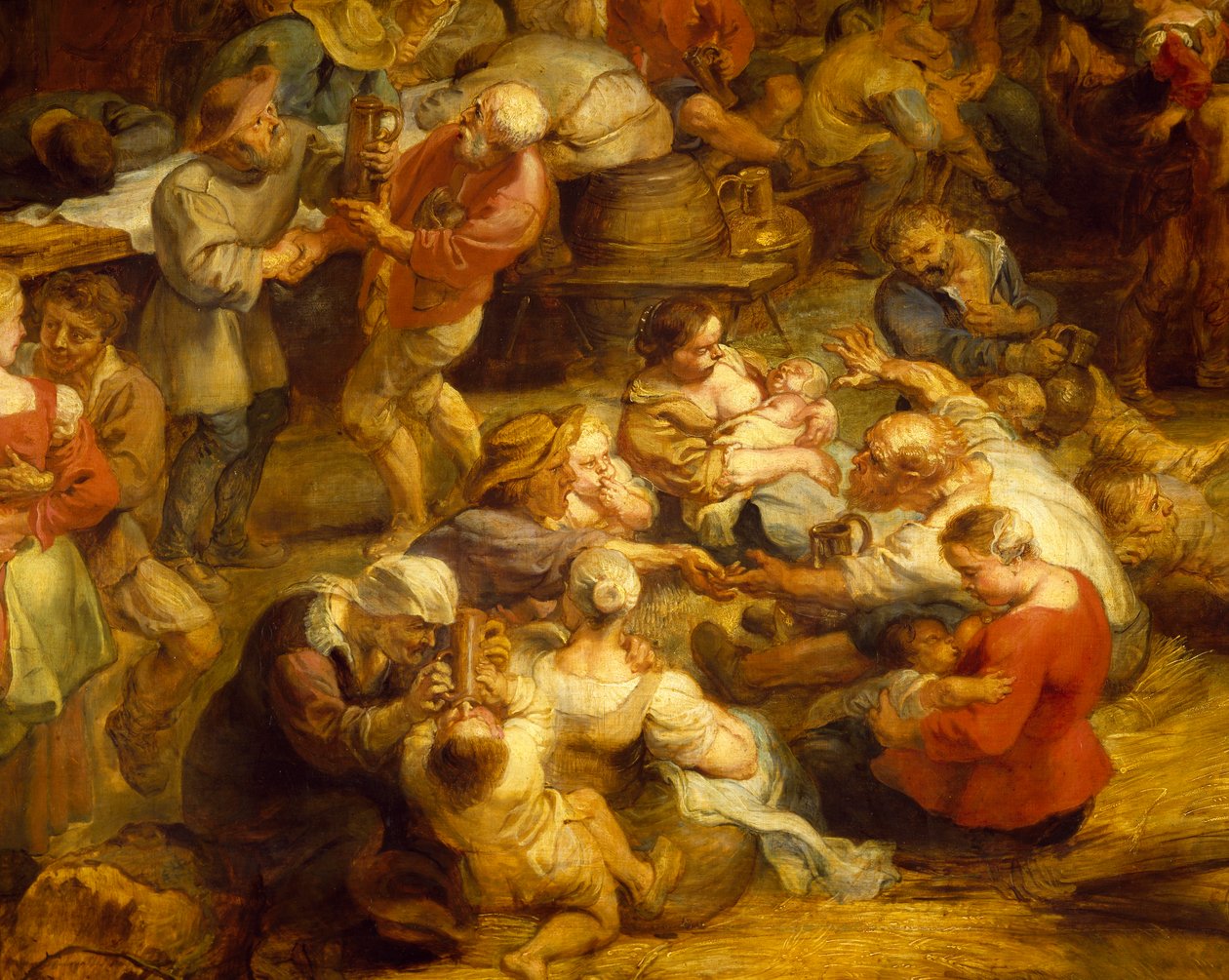 Feira, por Peter Paul Rubens (1577-1640), Detalhe de Peter Paul Rubens