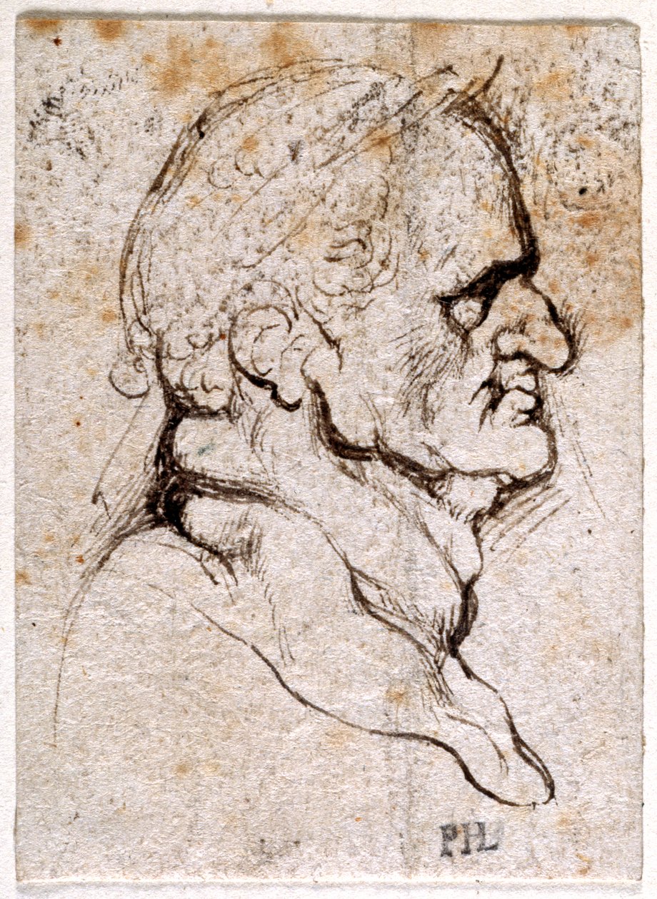 Galba, de dez desenhos de oito dos primeiros doze Césares, depois das medalhas de Giovanni da Cavino (caneta e tinta sobre papel) de Peter Paul Rubens