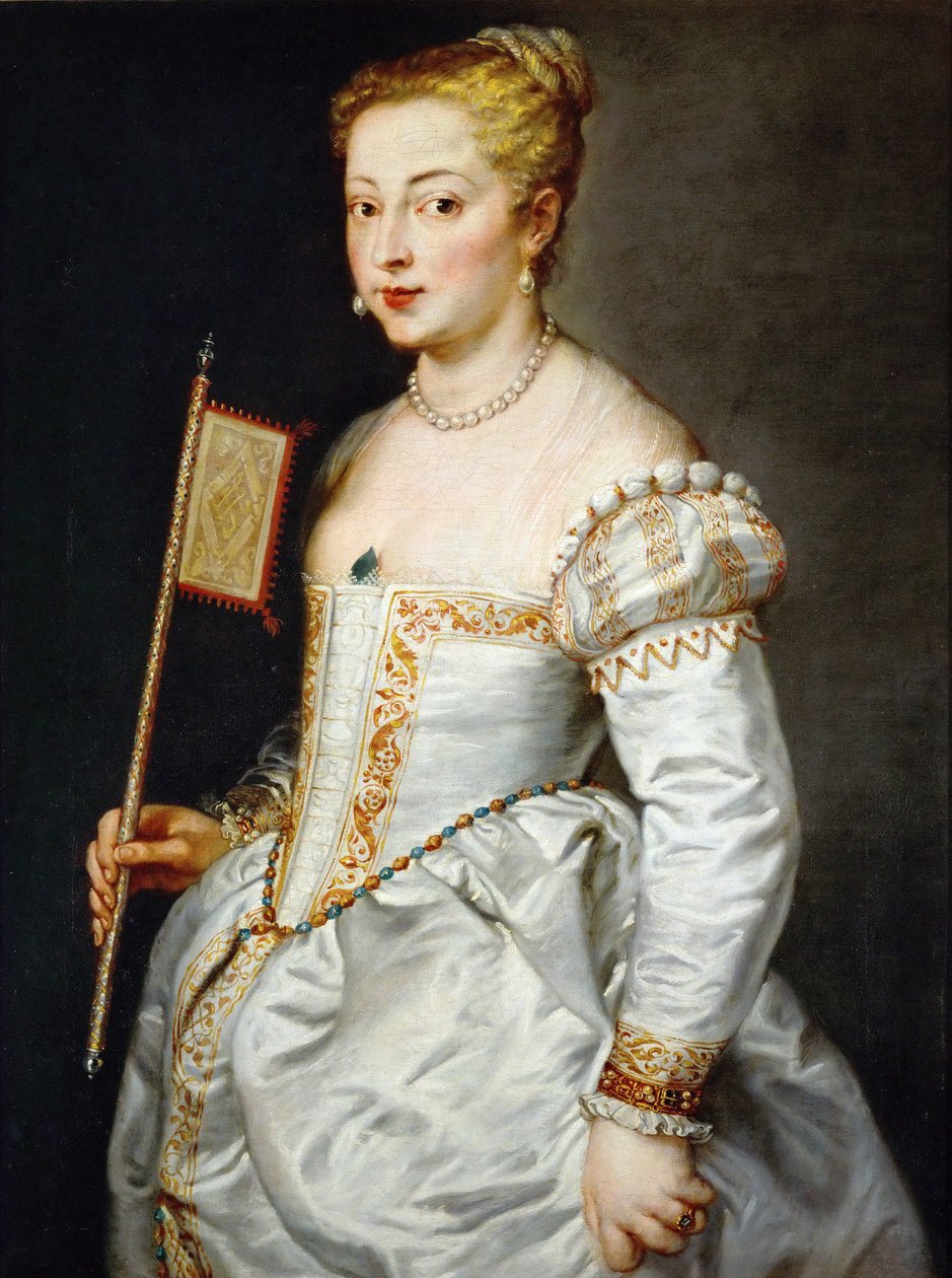 Menina com ventilador, ca. 1628-1629 de Peter Paul Rubens