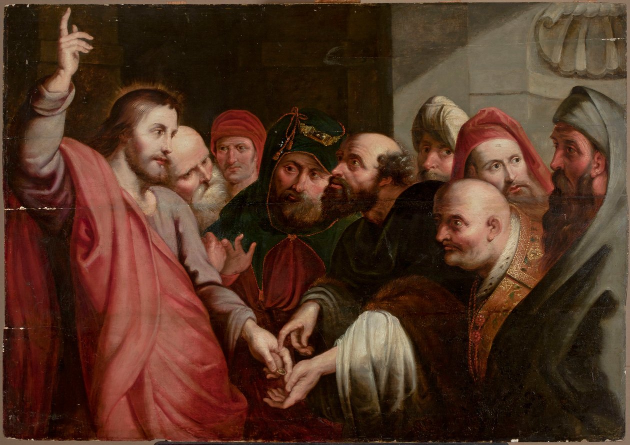 A moeda do tributo de Peter Paul Rubens