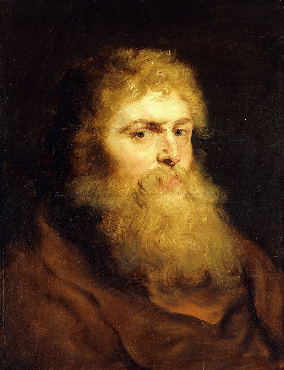 Cabeça de um homem barbudo, de Peter Paul Rubens