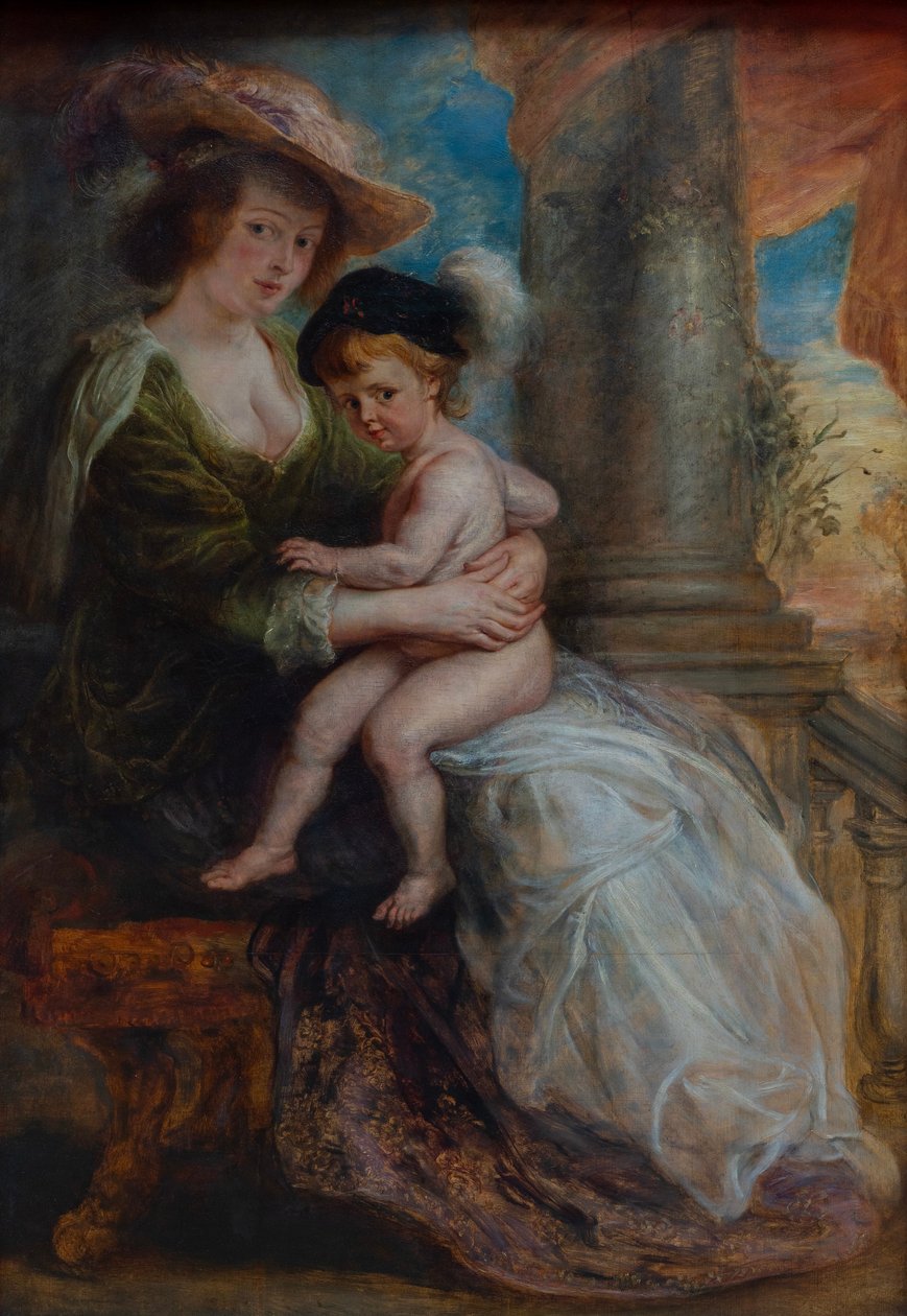 Hélène Fourment com o seu filho Frans de Peter Paul Rubens