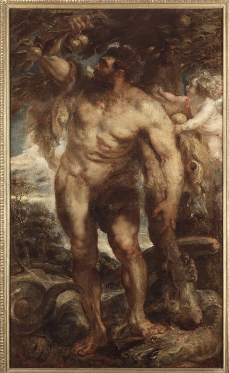 Hércules no Jardim das Hespérides, c.1638 (óleo sobre tela) de Peter Paul Rubens