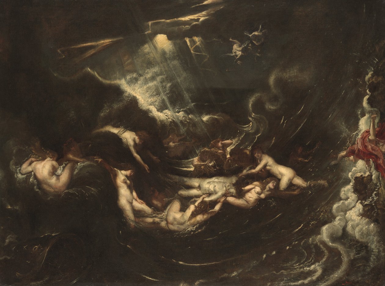 Herói e Leander, c.1604 de Peter Paul Rubens