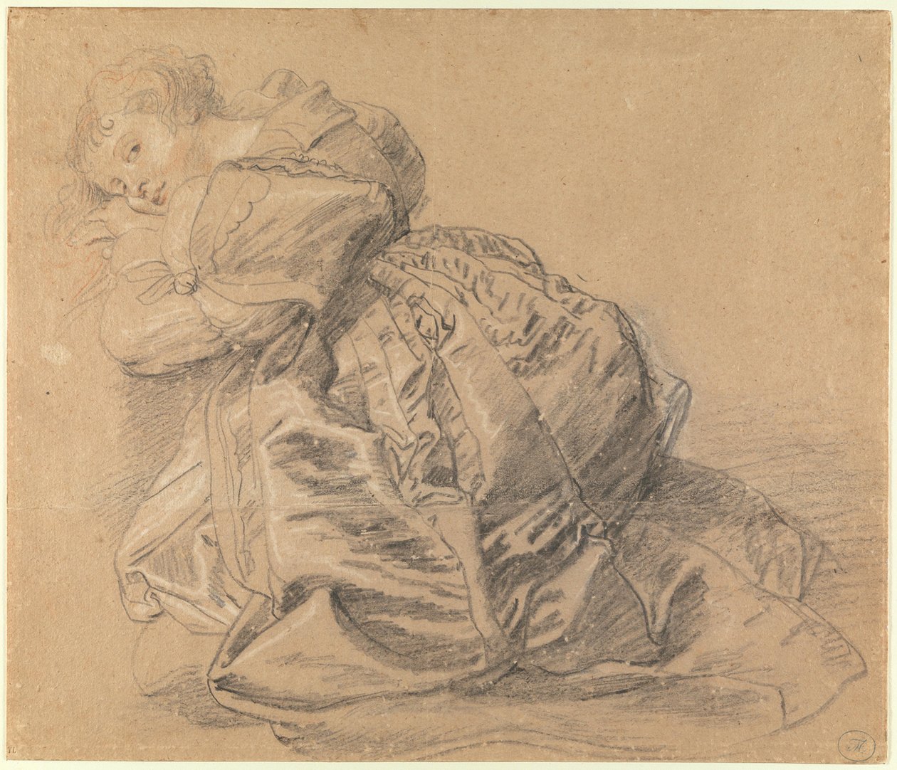 Jovem mulher ajoelhada de Peter Paul Rubens