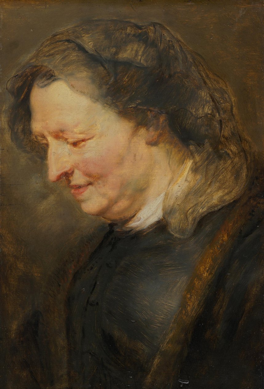 Estudo de cabeça de uma mulher idosa de Peter Paul Rubens