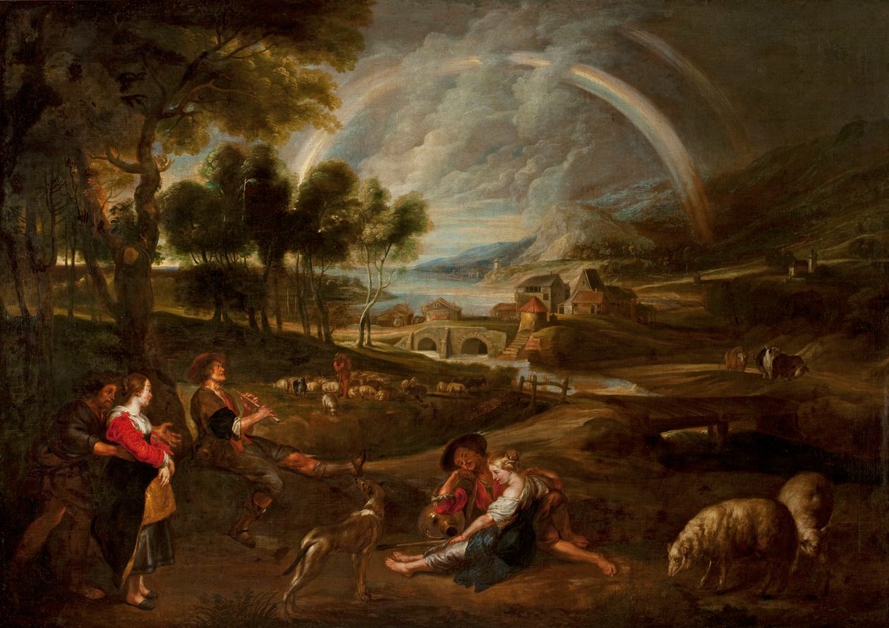 Paisagem com arco-íris de Peter Paul Rubens