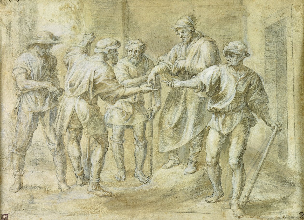 A parábola do enólogo, depois de Andrea del Sarto, de Peter Paul Rubens