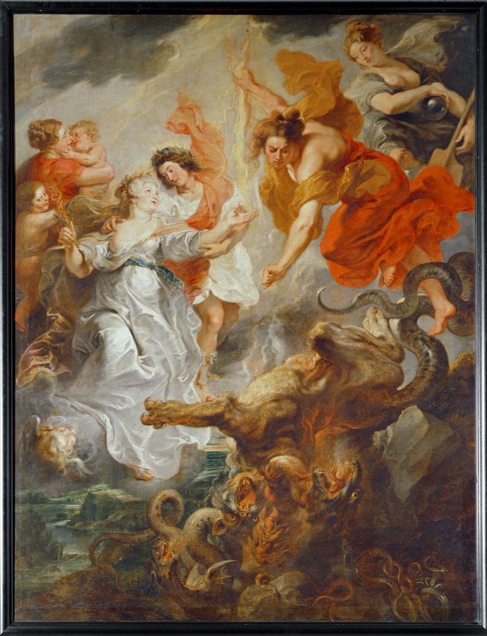 A perfeita reconciliação da rainha e do seu filho (pintura sobre tela) de Peter Paul Rubens