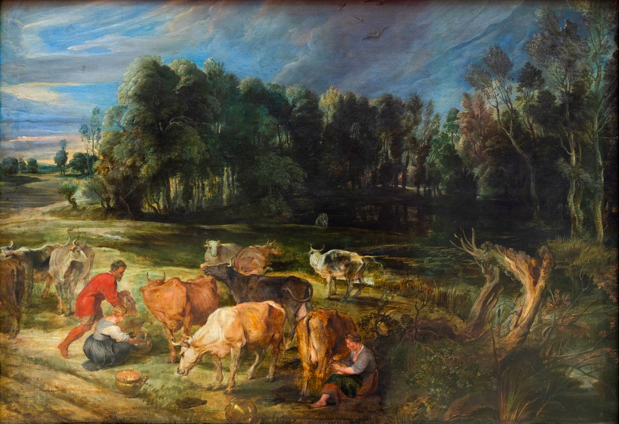 Paisagem com gado de Peter Paul Rubens