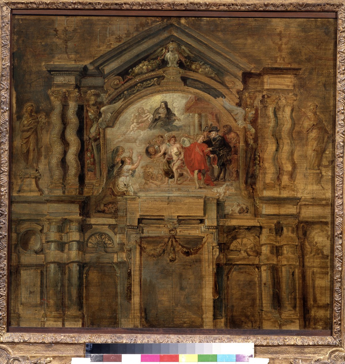 A apoteose da infanta Isabel de Espanha (1566-1633) (A apoteose da infanta Isabel). Pintura de Peter Paul (Pierre-Paul) Rubens (ou Peter Paul ou Petrus Paulus) (1577-1640). Óleo sobre madeira, 69 x 70 cm de Peter Paul Rubens