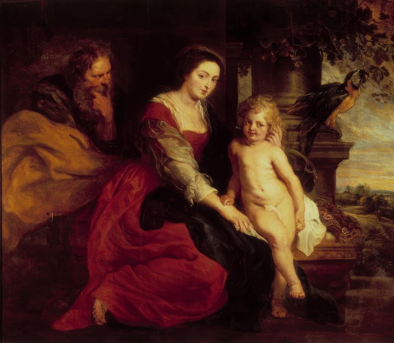 Madonna com o papagaio de Peter Paul Rubens