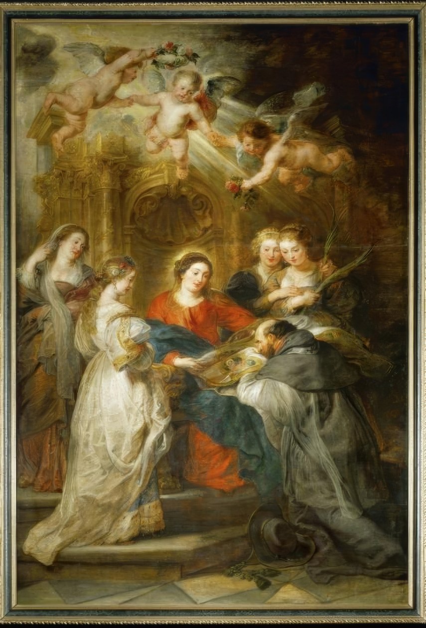 Maria parece ser hl. Ildefonso de Peter Paul Rubens