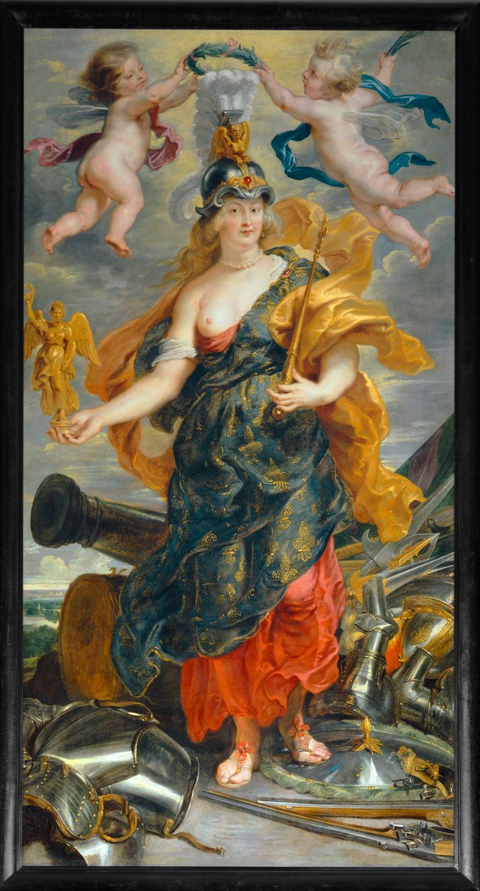 Maria de Médicis como rainha triunfante (pintura sobre tela) de Peter Paul Rubens