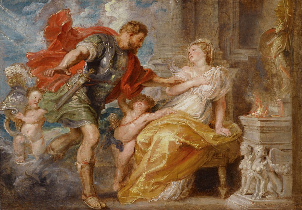 Marte e Rhea Silvia, c. 1616-1617 de Peter Paul Rubens