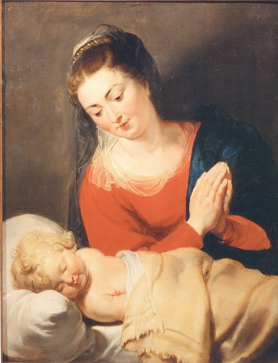 Maria diante do Menino Jesus adormecido de Peter Paul Rubens