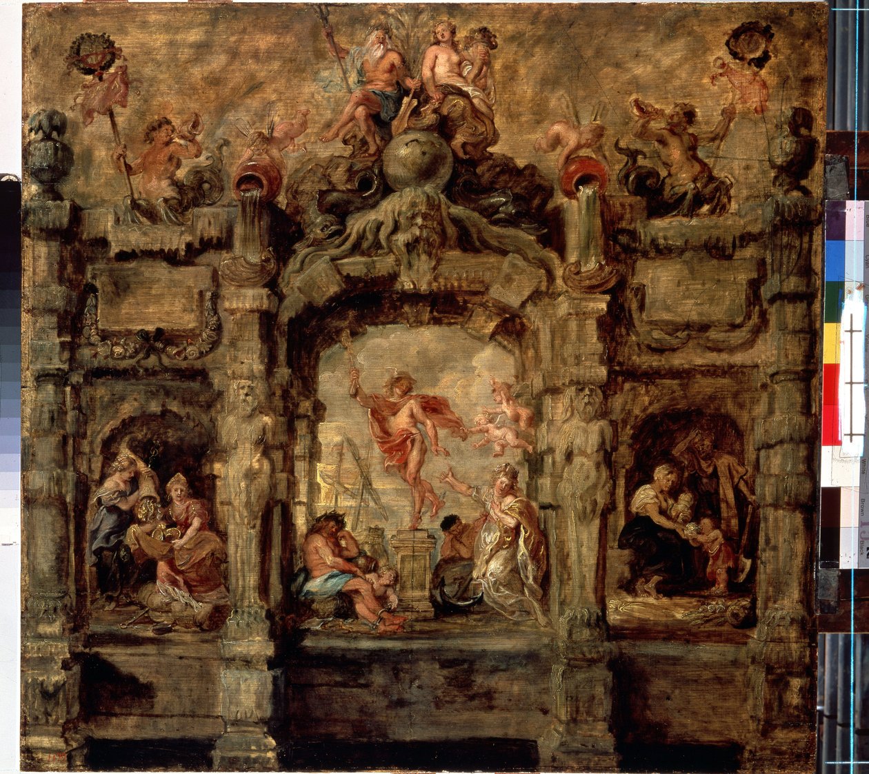 Mercúrio se afastando. Pintura de Peter Paul (Pierre-Paul) Rubens (ou Peter Paul ou Petrus Paulus) (1577-1640). Óleo sobre madeira, 76 x 79 cm de Peter Paul Rubens