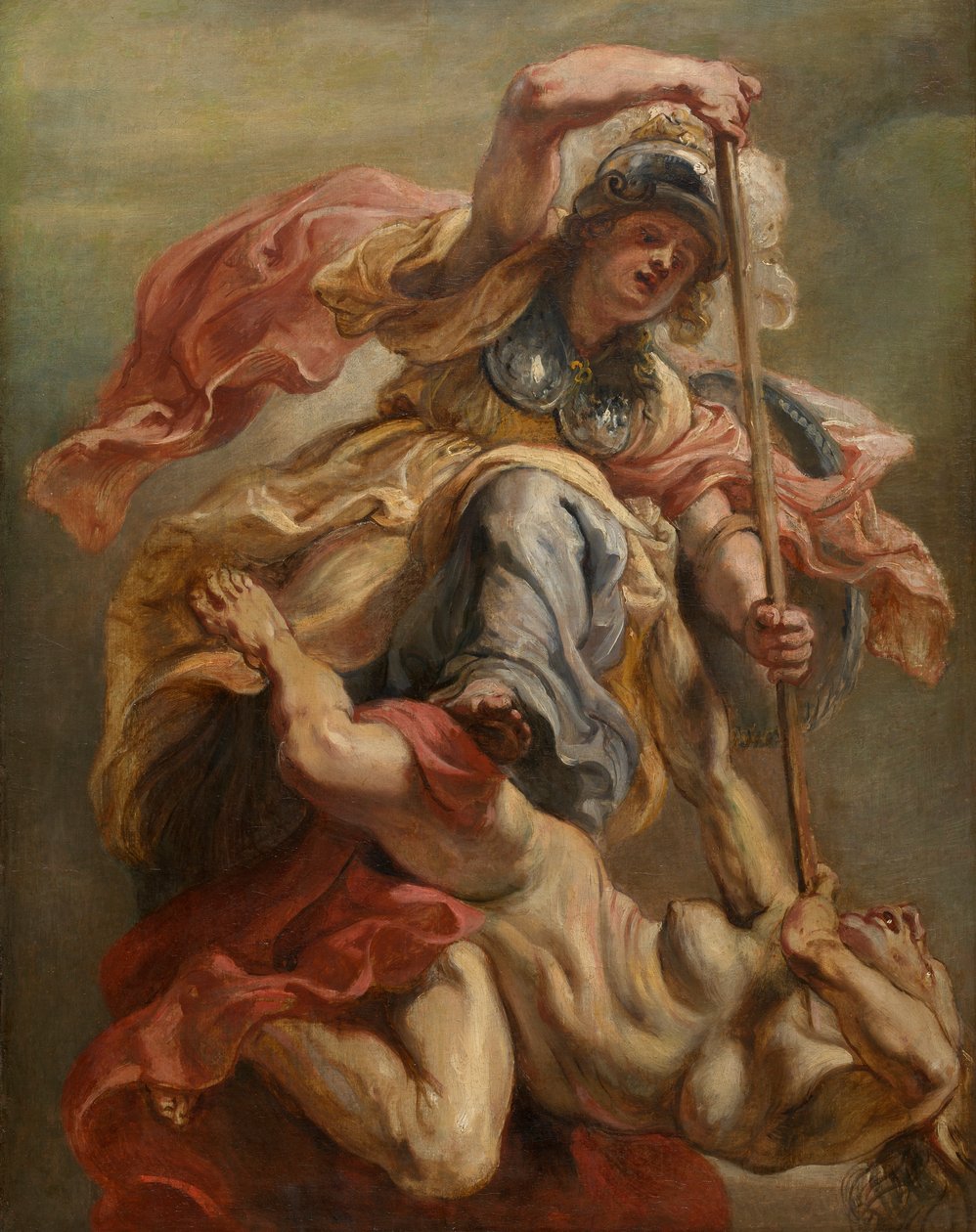 Minerva Slaying Discord (óleo sobre tela) de Peter Paul Rubens