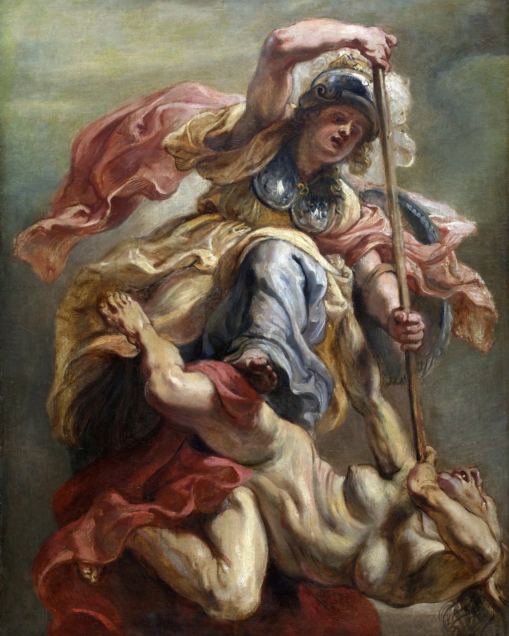 Minerva como Sabedoria Conquistando Sedição, Entre 1632 e 1634. de Peter Paul Rubens