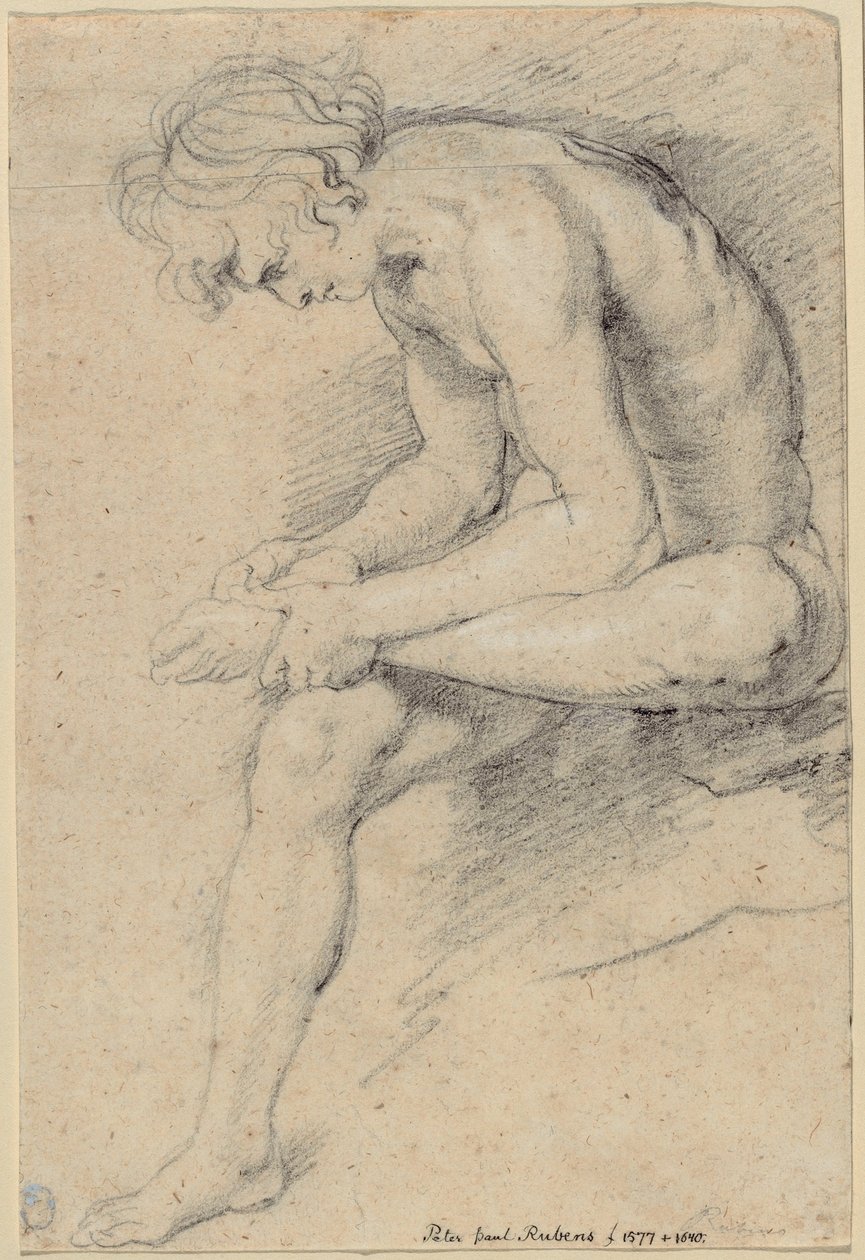 Juventude nua na pose do Spinario de Peter Paul Rubens