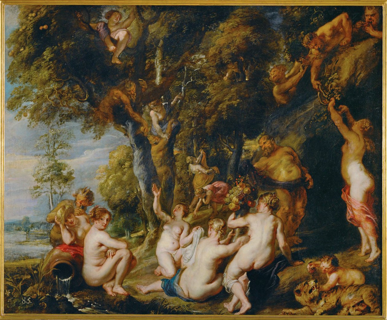 Ninfas e Sátiros (pintura sobre tela) de Peter Paul Rubens